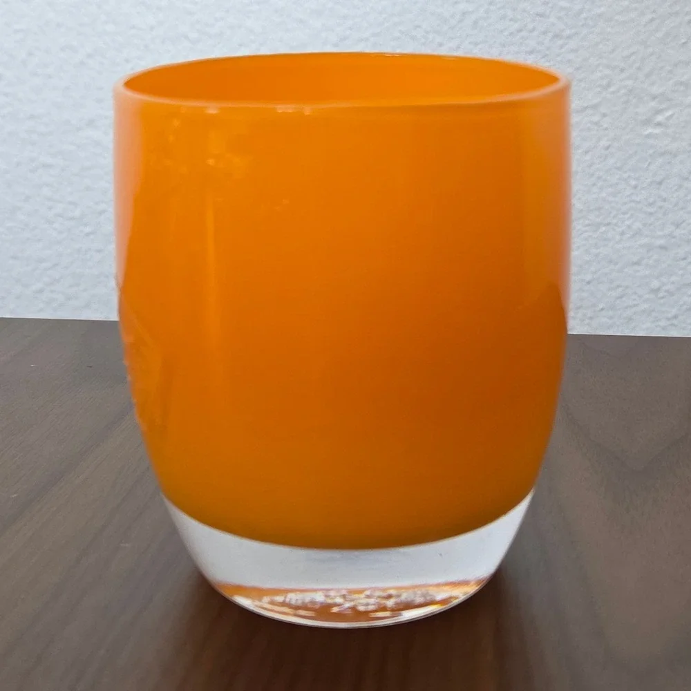 Glassybaby Oregon State Beavers Orange Votive Candle Holder #0091